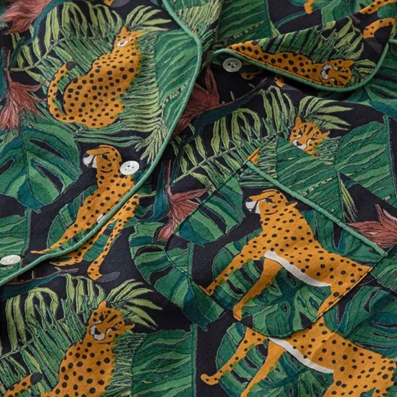 Posh Peanut Jungle Print Pajamas Set Medium - Picture 3 of 10